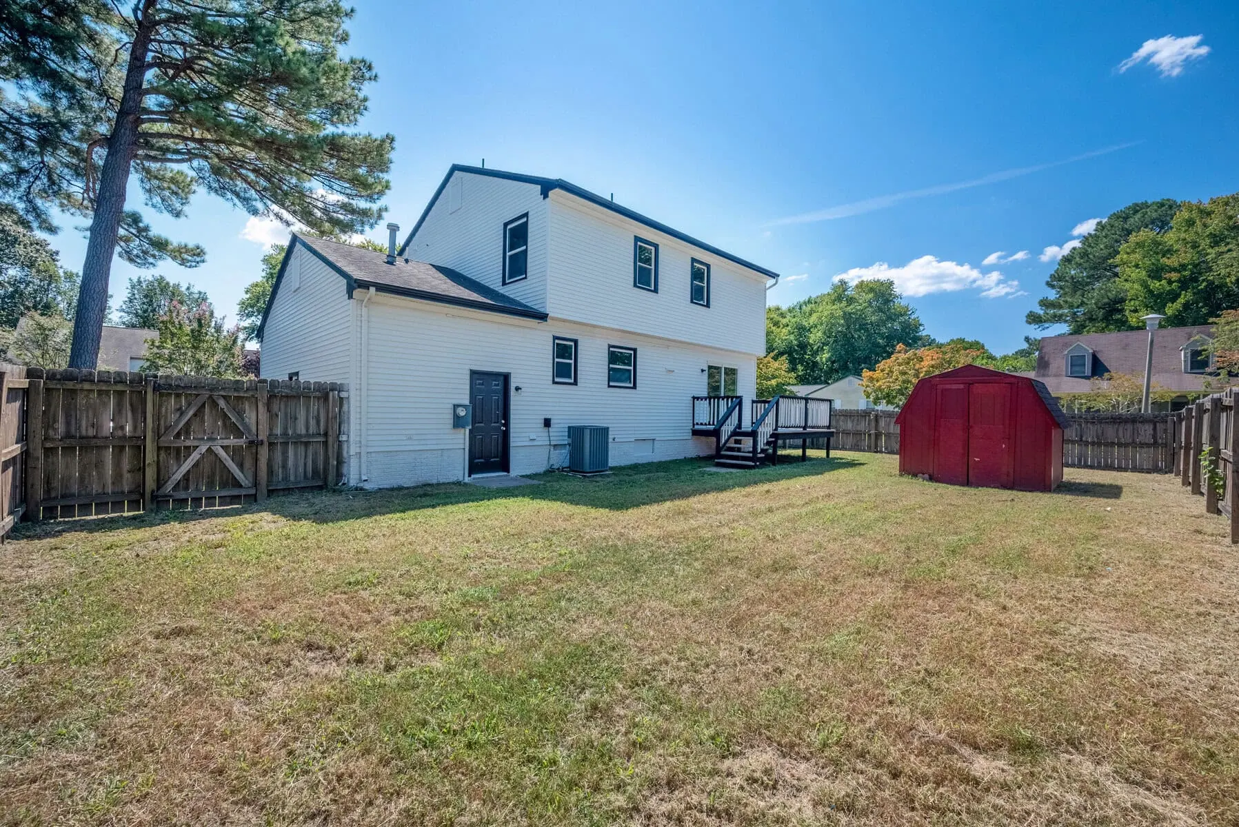 Back view of a chesapeake home