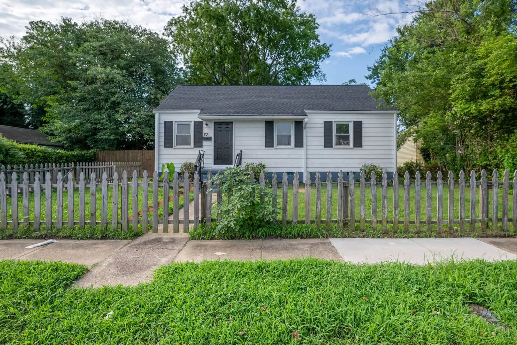 Front of a home in Chesapeake, Virginia