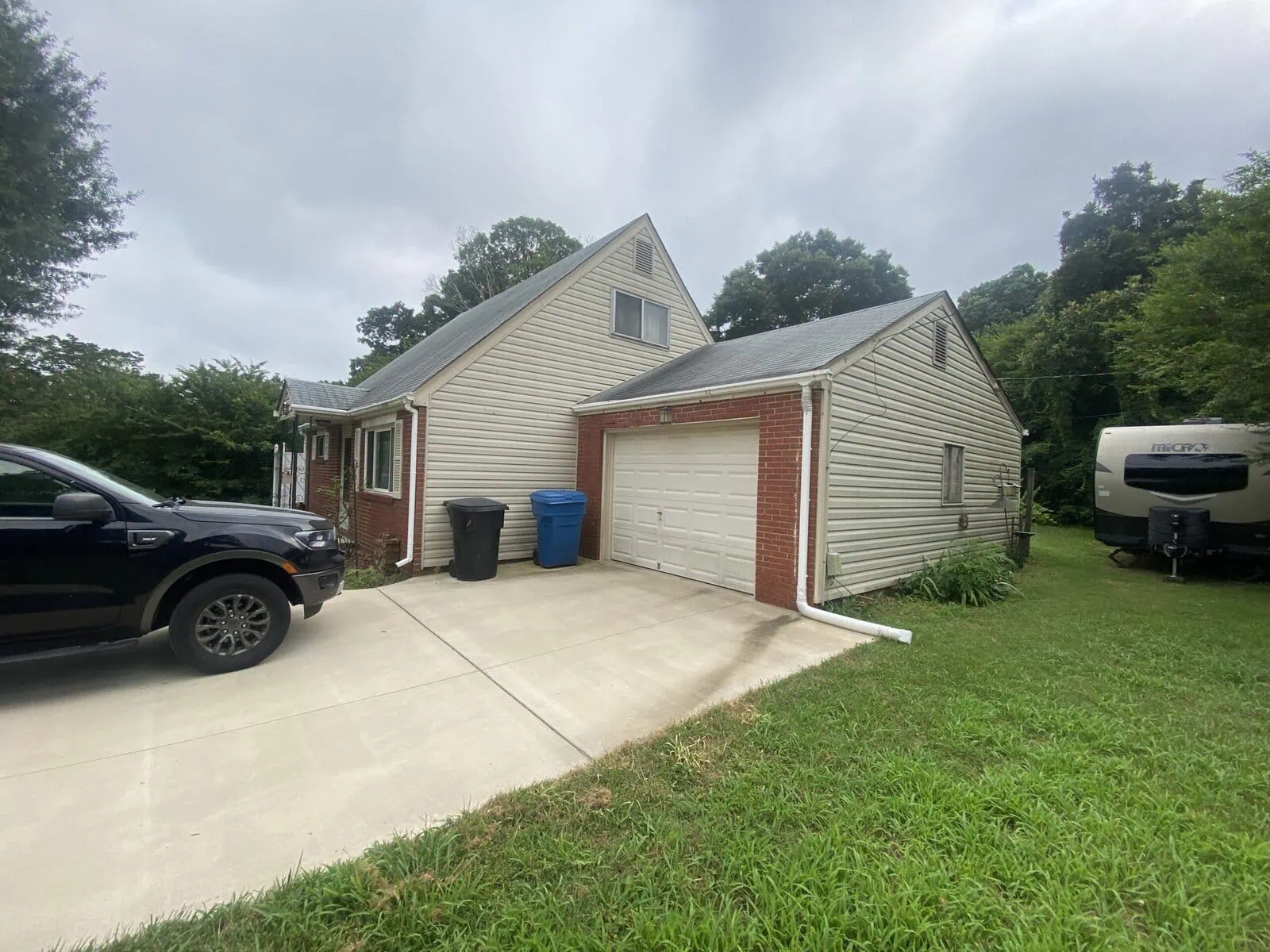 Side view of a home in isle of wight we bought