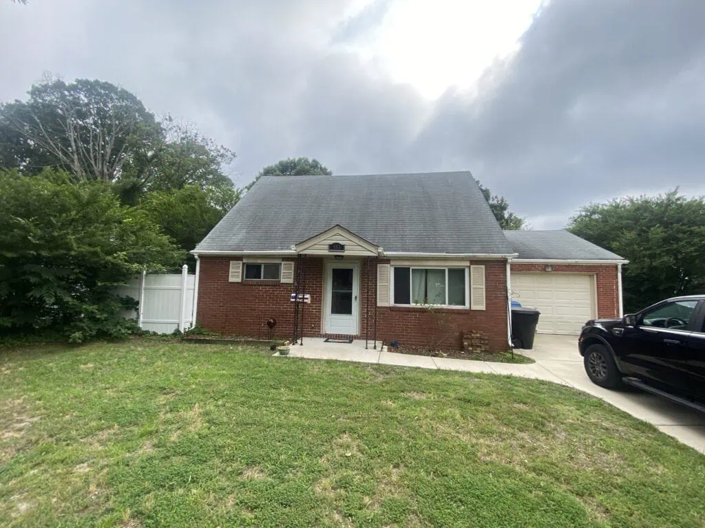 The front of a Isle of Wight home we bought for cash